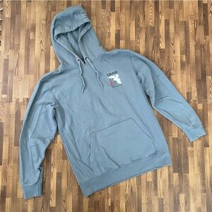 Vans Men's Hoodie Light Blue Medium